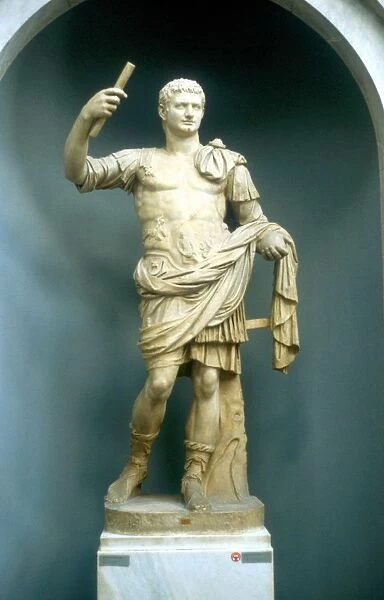 Augustus Caesar (Gaius Julius Caesar Octavianus, 63 BC-14 AD) First Roman Emperor from 27BC