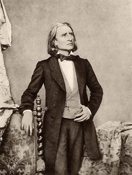 Franz (Ferencz) Liszt (1811-1886) Hungarian pianist and composer. After a photograph