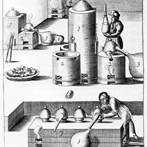 Athanor or Slow Harry, a self-feeding furnace maintaining a constant temperature