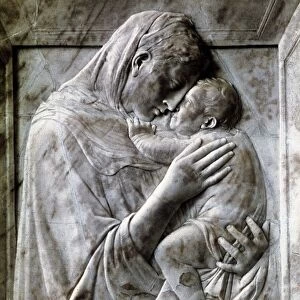 The Pazzi Madonna (Virgin and Child) Marble, c1417-18. Donatello (c1386-1466) Florentine sculptor