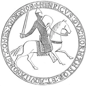 The seal of King Henry II of England, 12th century