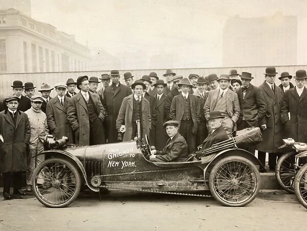 1920s car. Auto, Chicago to New York (Belt drive)
