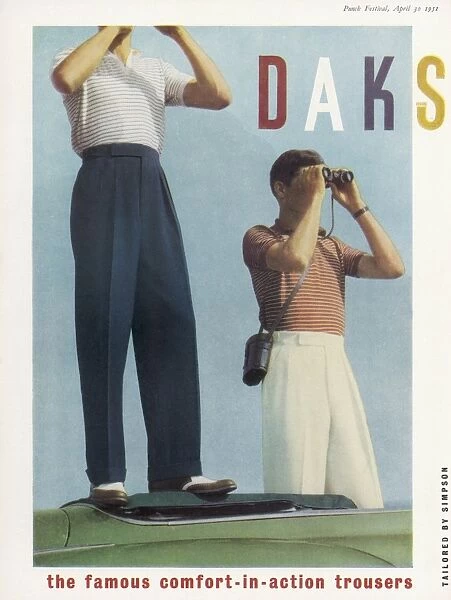 Advert  /  Daks Trousers