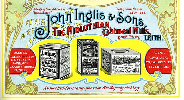 Advert, John Inglis & Sons, Leith, Scotland