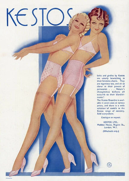 Advert for Kestos underwear 1934