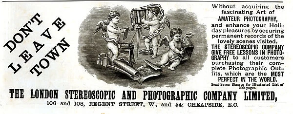 Advert, London Stereoscopic and Photographic Company