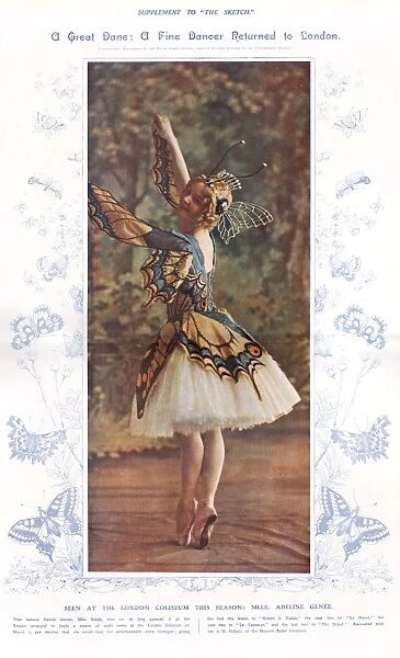 Adeline Genee dancing in costume