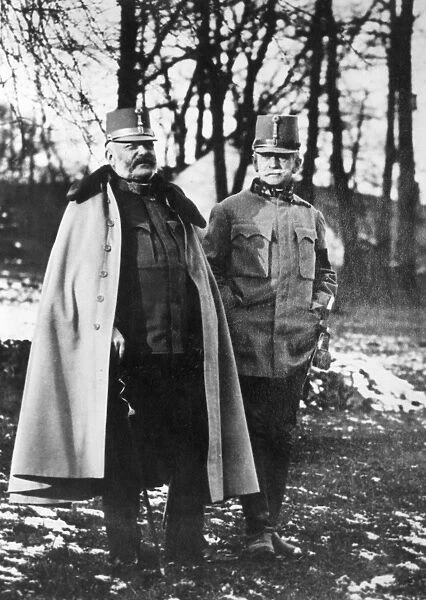 Archduke Friedrich of Austria and Conrad von Hotzendorf