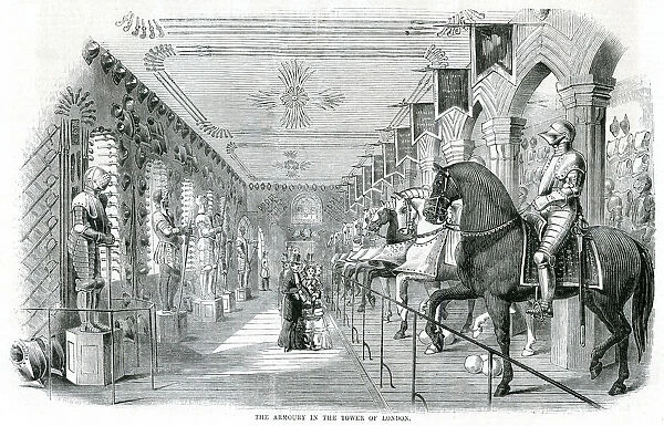 Armoury in the Tower of London 1857