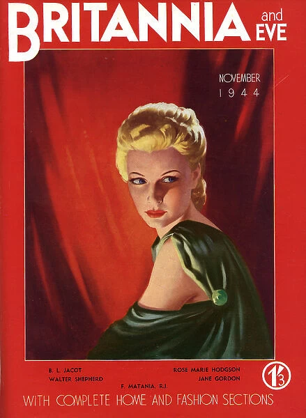 Attractive blonde woman 1944