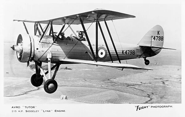 Avro Tutor British biplane