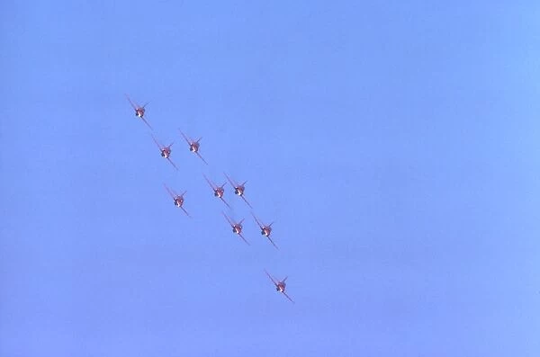 BAe Systems Hawks RAF Red Arrows Cosford 1980