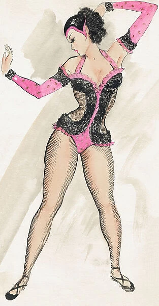 Basque Vogue Pose - Murrays Cabaret Club costume design