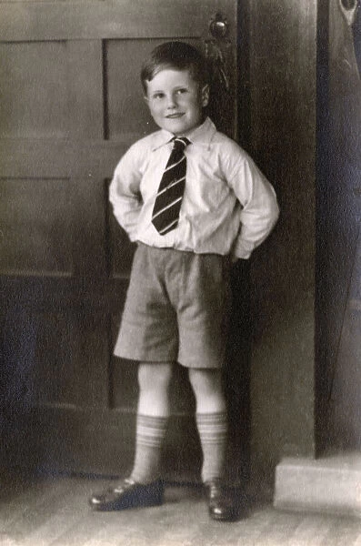Boy in school uniform, circa 1920s