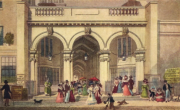 Burlington Arcade, London, 1828
