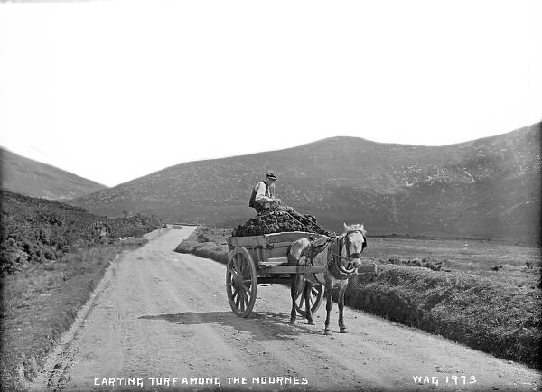Carting Turf Among the Mournes