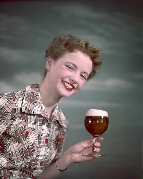 Cheers, Girl with Beer