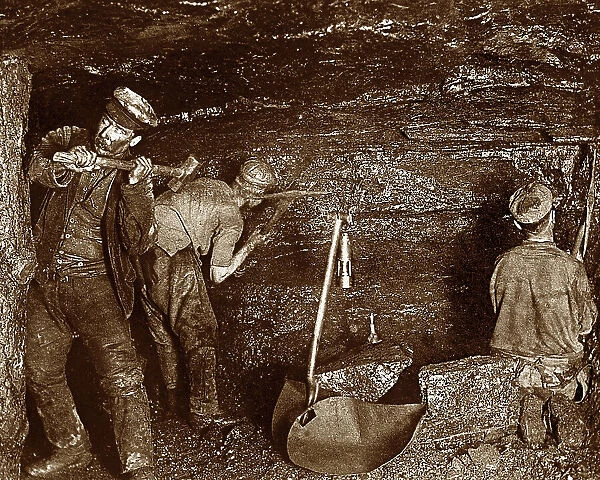 Coal Mining at the Coal Face Victorian period