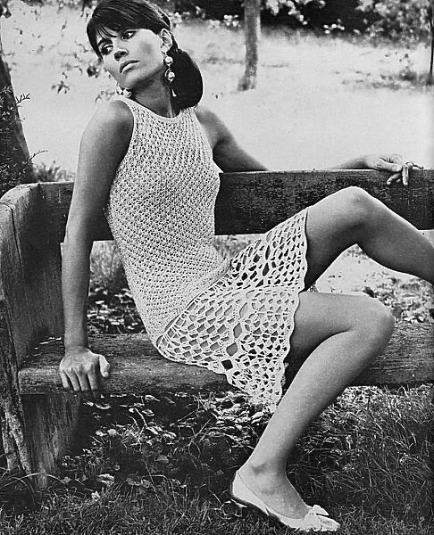 Crochet moonray dress by Clobber, 1966