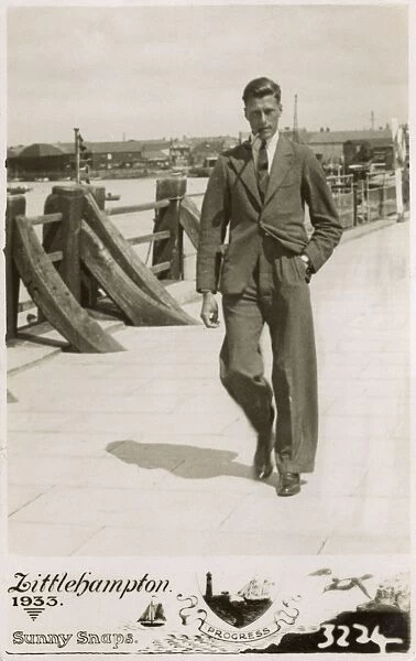 Dapper young gent on Seafront at Littlehampton - Sunny Snaps