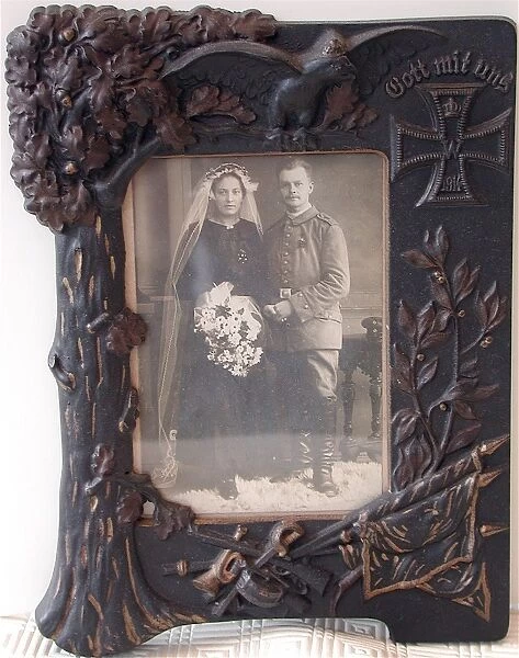 Decorated Imperial German photo frame - WWI