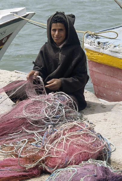 Djerba fisherman with nets