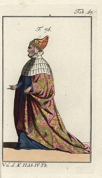 Doge of Venice in official robes, 16th century