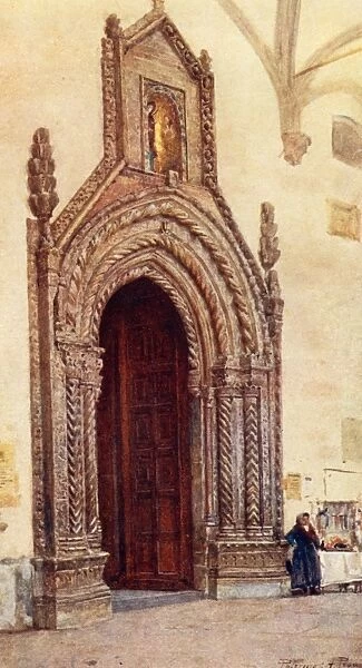 Doorway of Cathedral, Palermo, Sicily, Italy