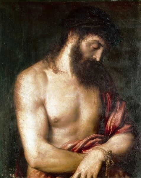 Ecce Homo. Tiziano Vecello, also called Titian (1490-1576)