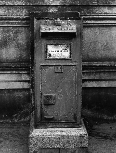 An English Victorian post box, reputed to have been used by Prime Minister William