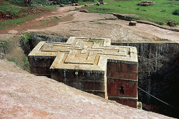 Ethiopia, Lalibela. The Church of St. George (Bete Giyorgis)