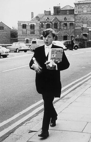 Eton Boy in Street 1950S