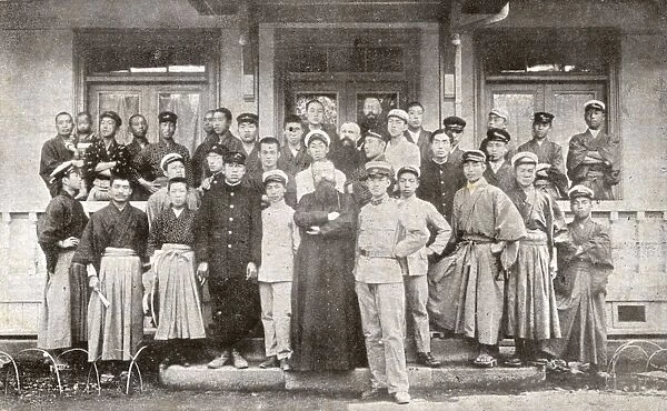 Father Ferrand and his students - Catholic Hostel, Tokyo