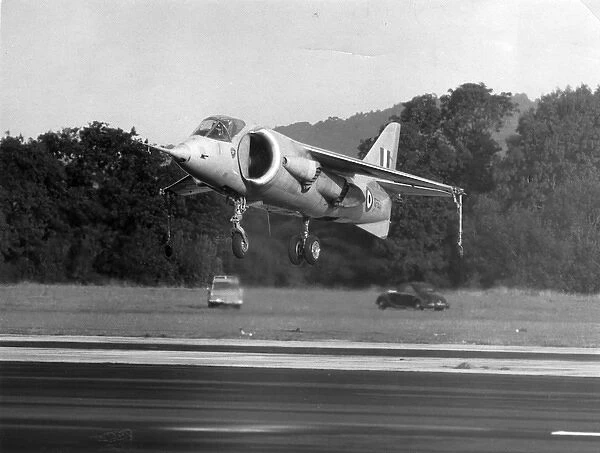 The first Hawker P1127 XP831 during hovering tests
