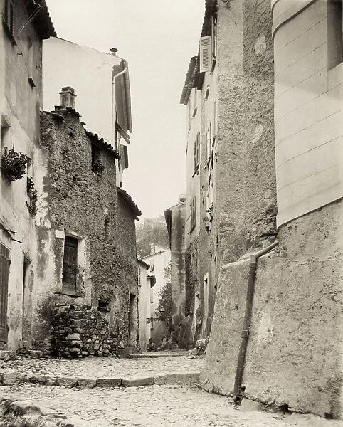 France c. 1890 - Menton, street in the old town