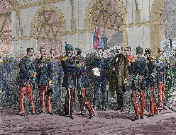 Franco-Prussian War. 1870-1871. King William I of Prussia re