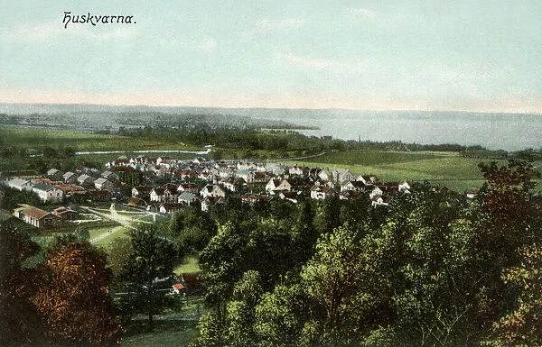 General view of Huskvarna, Smaland, Sweden