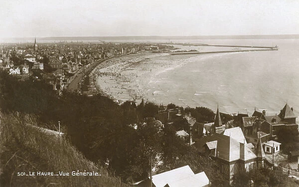 General view of Le Havre, Normandy, France