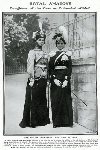 The Grand Duchesses Olga and Tatiana 1912