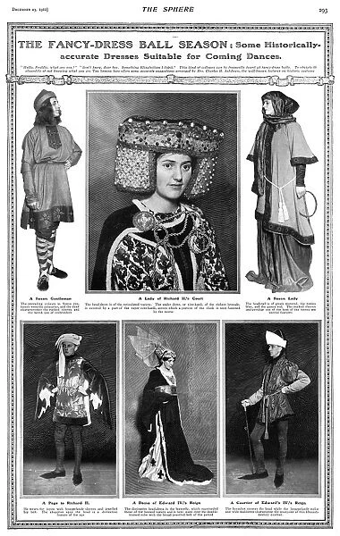 Historical fancy dress costume, 1911
