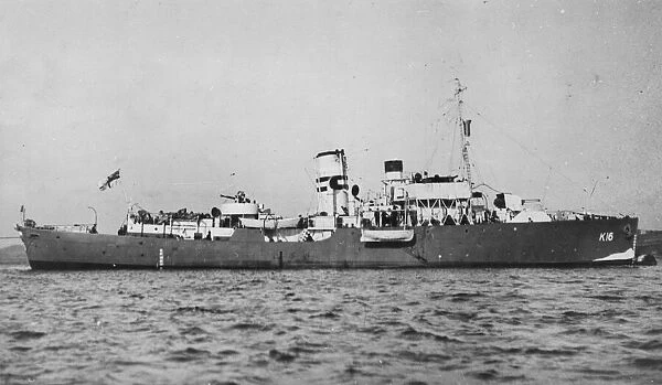 HMS Geranium, British flower class corvette, WW2