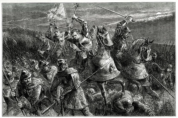 Hotspurs (Henry Percy) night attack at the Battle of Otterburn, Northumberland