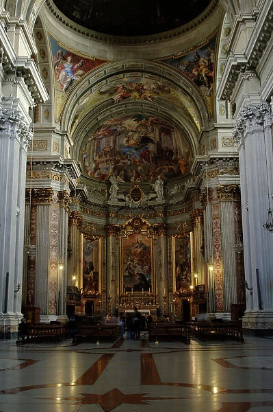 Italy. Rome. The Church of St. Ignatius of Loyola at Campus