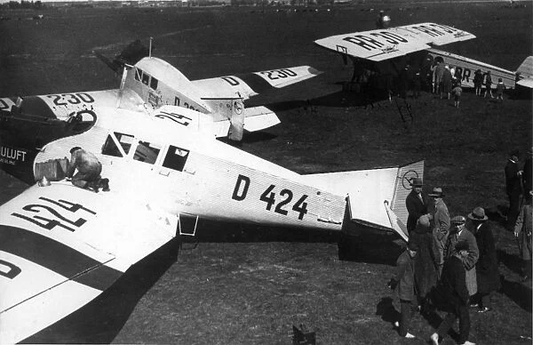 Two Junkers F13s D-424 Emmerling and D-230 Wiedehopf