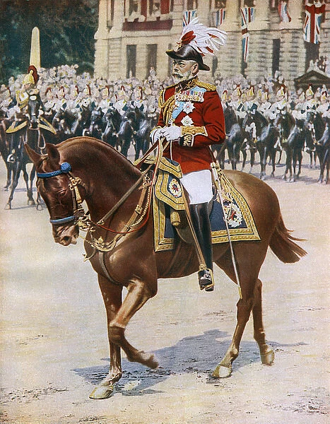 King George V on horseback as Field Marshal