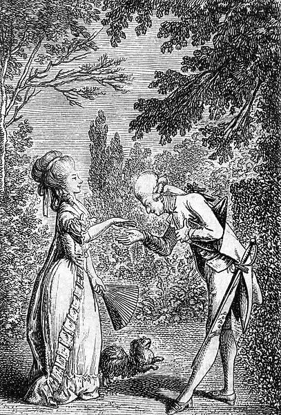 Kissing the hand(18th century)