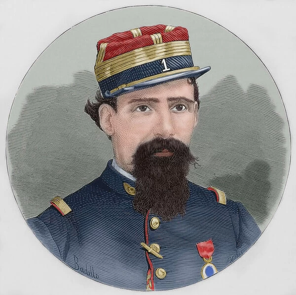 Lorenzo Latorre (1844-1916). Portrait. Colored engraving