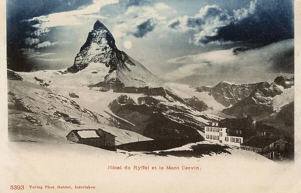 Mont Cervin  /  Matterhorn viewed from the Hotel at Riffelalp