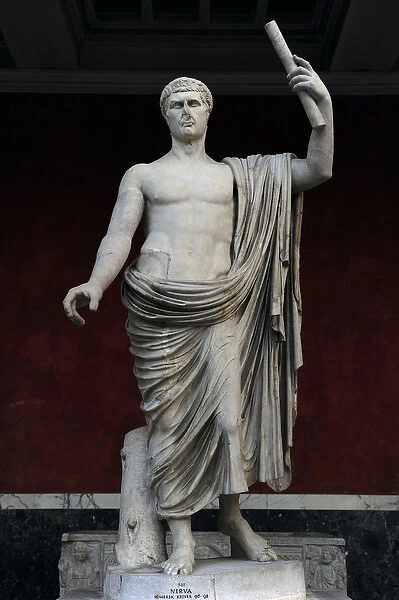 Nerva (27-98). Roman Emperor from 96 to 98. Sculpture. Ny Ca