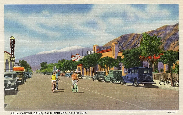 Palm Canyon Drive, Palm Springs, California, USA